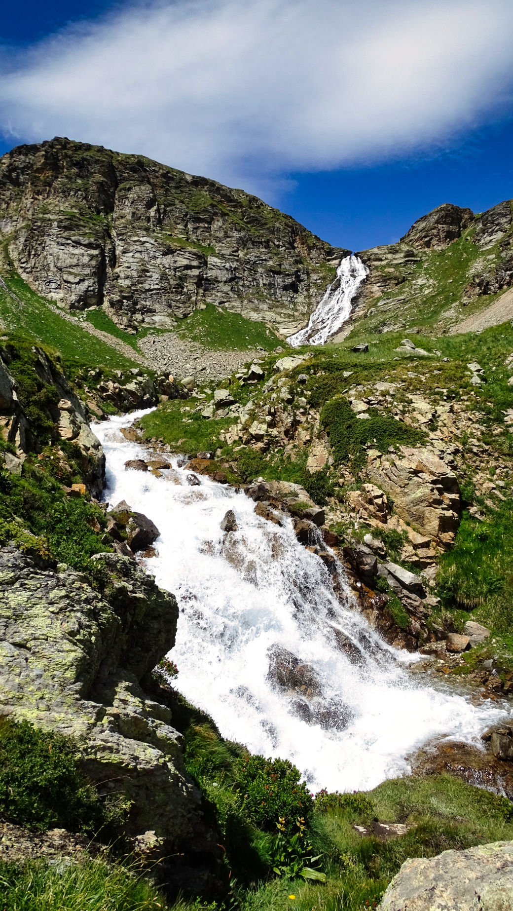 La cascade du Montet et l'Écot en Vanoise