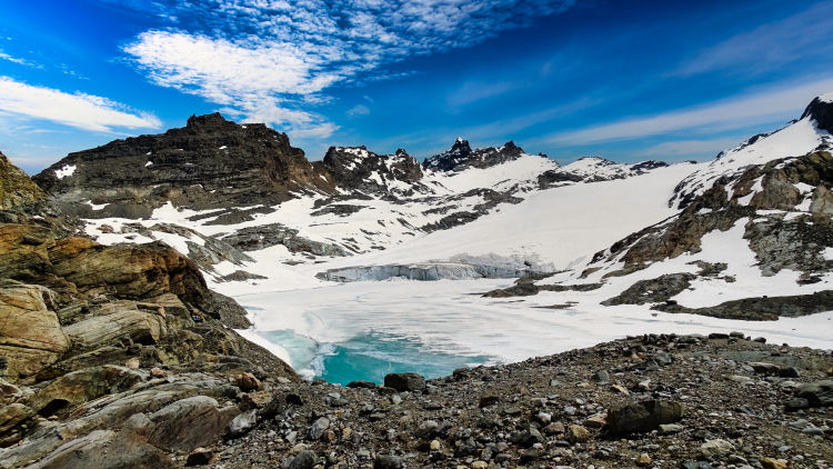 Lac glaciaire du Grand Méan randonnée en vanoise