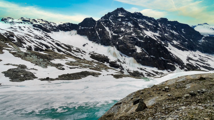 Lac glaciaire du grand M&an randonnée en vanoise