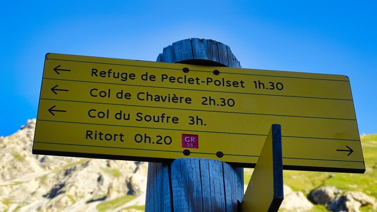 Randonnée au refuge Péclet Polset  en Vanoise