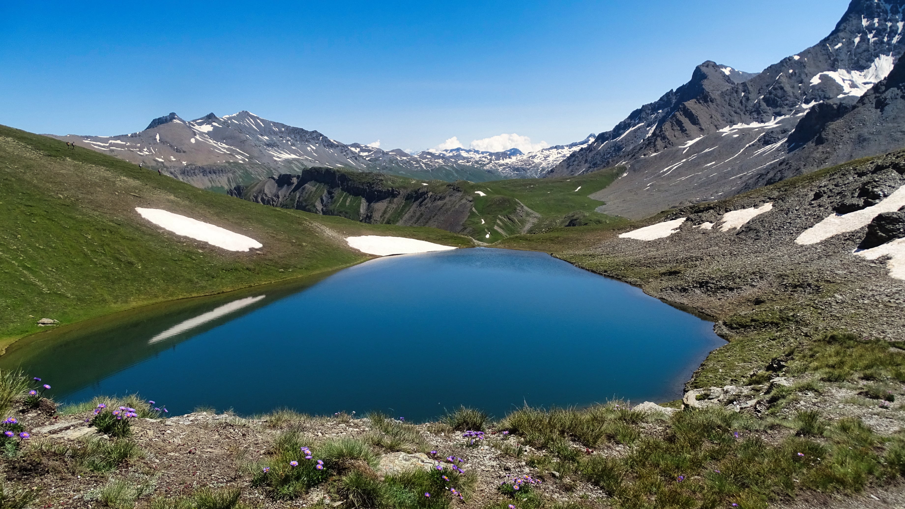 Lac de Lanserlia massif de la Vanoise